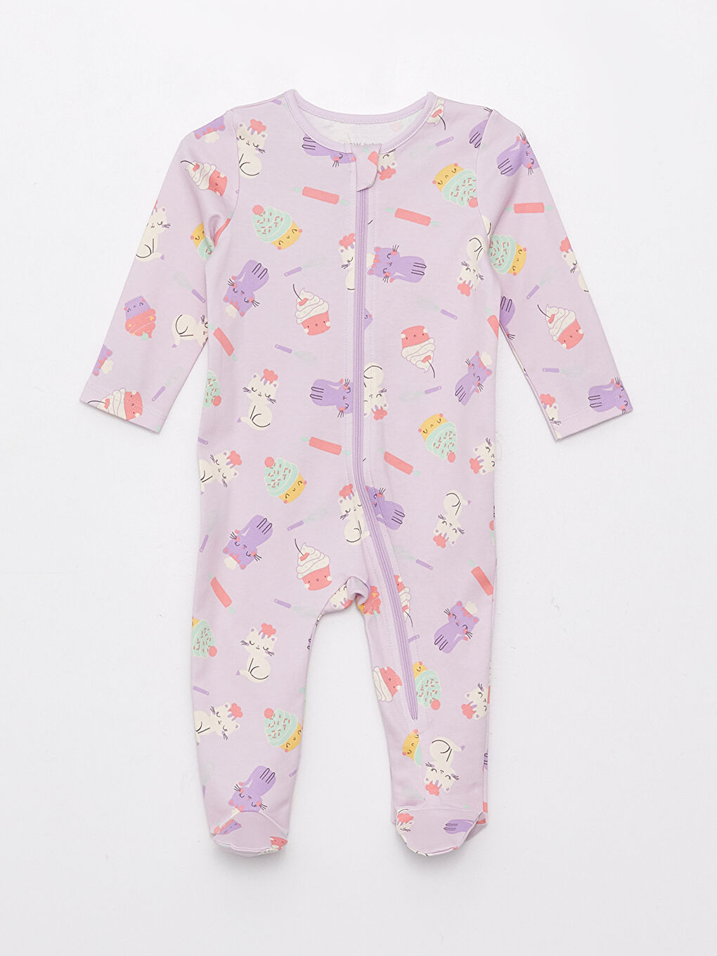 Crew Neck Printed Baby Girls' 3-Pack Set-2