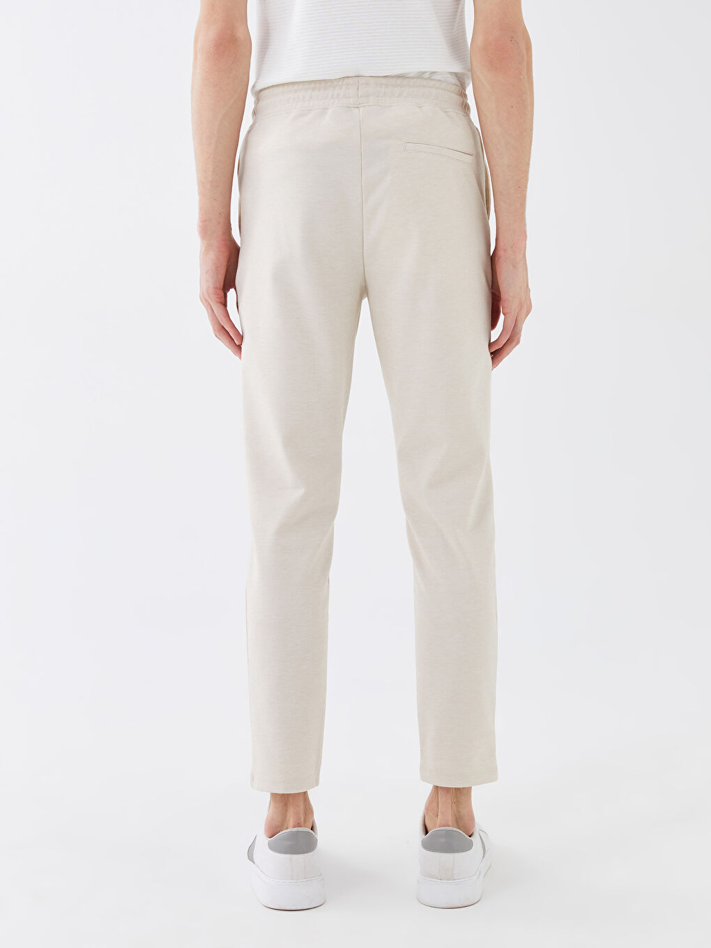 Bej Slim Fit Erkek Pantolon-4