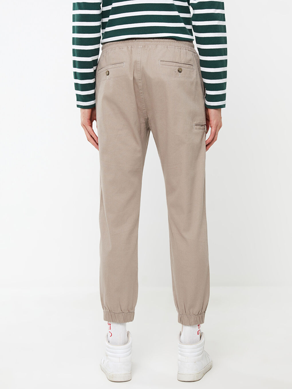 Брюки-джоггеры Мужские из саржи слим-фит-4