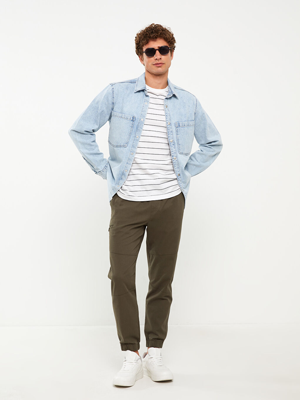 XSIDE Slim Fit Gabardin Erkek Jogger Pantolon -S36535Z8-SEM