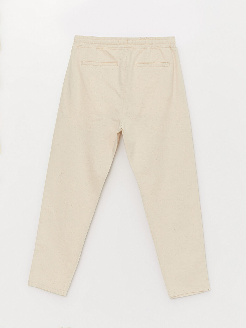 Bej Slim Fit Keten Karışımlı Erkek Pantolon-6