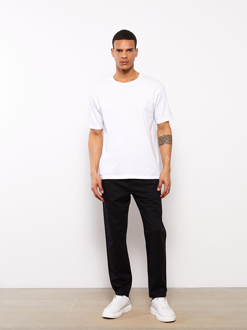 XSIDE Slim Fit Linen Blend Men's Trousers -S36536Z8-RQL