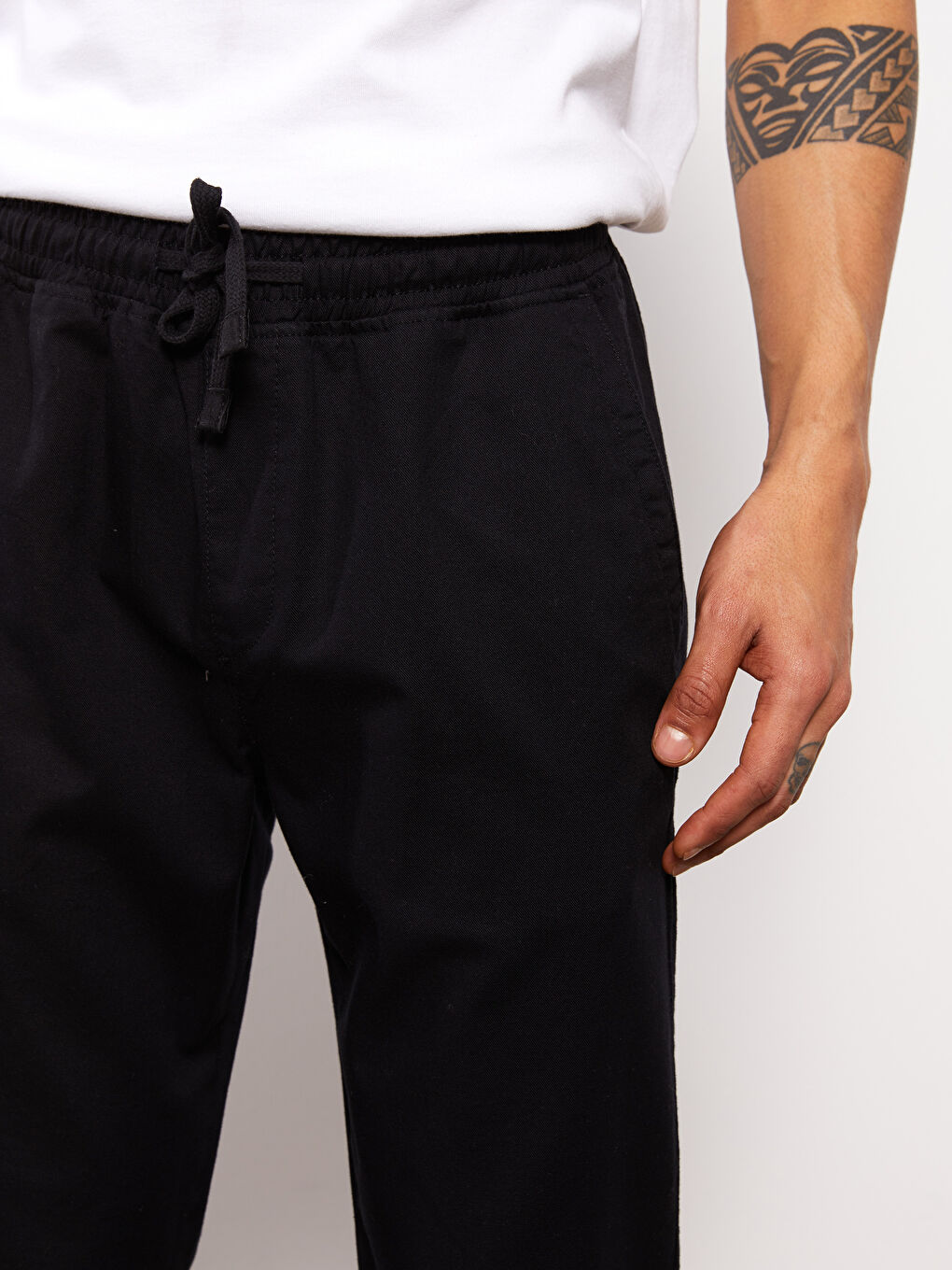 XSIDE Slim Fit Linen Blend Men's Trousers -S36536Z8-RQL
