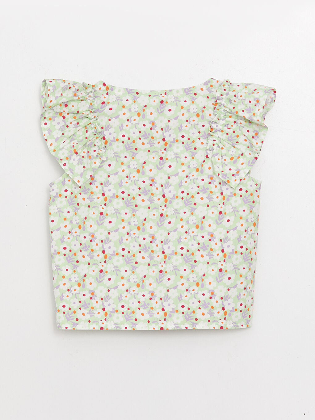 LC Waikiki Crew Neck Patterned Girl's Blouse -S36539Z4-LRL