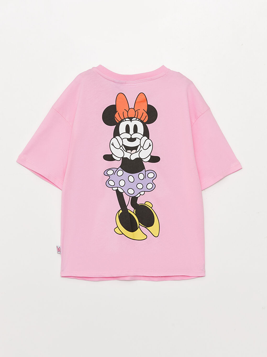 Crew Neck Minnie Mouse Printed Short Sleeve Girls' T-Shirt -S36544Z4-QY7
