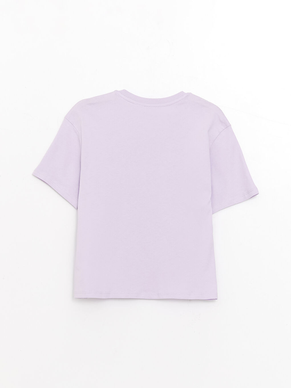 Crew Neck Mickey Mouse Printed Short Sleeve Girls T-Shirt-1