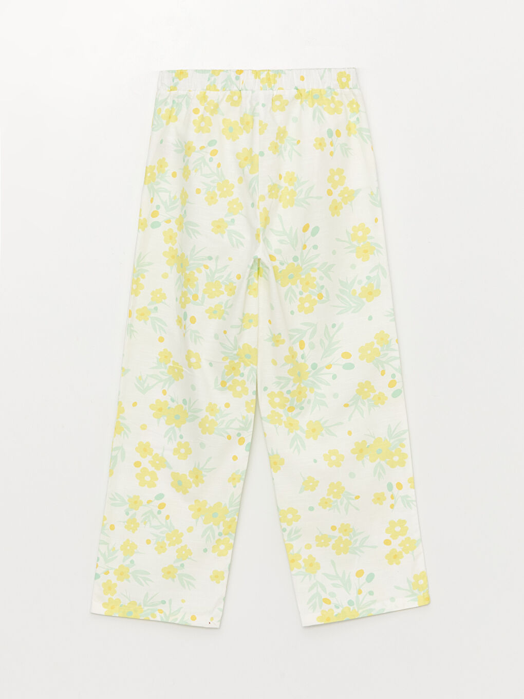 LCW Kids Elasticated Waist Printed Girls' Trousers -S36553Z4-LRA