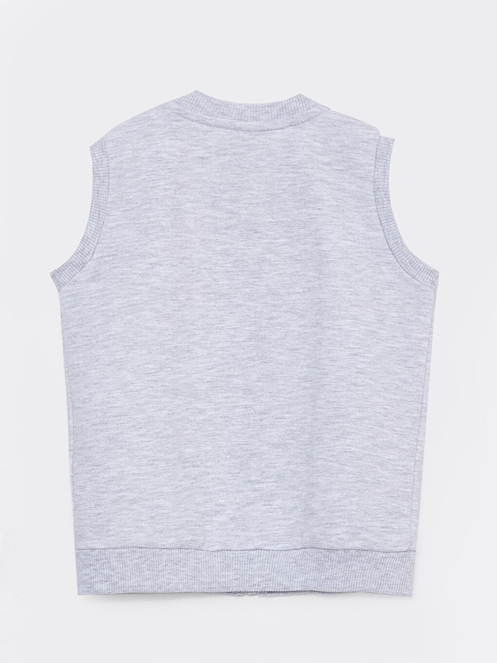 Crew Neck Zippered Baby Boys' Vest-1