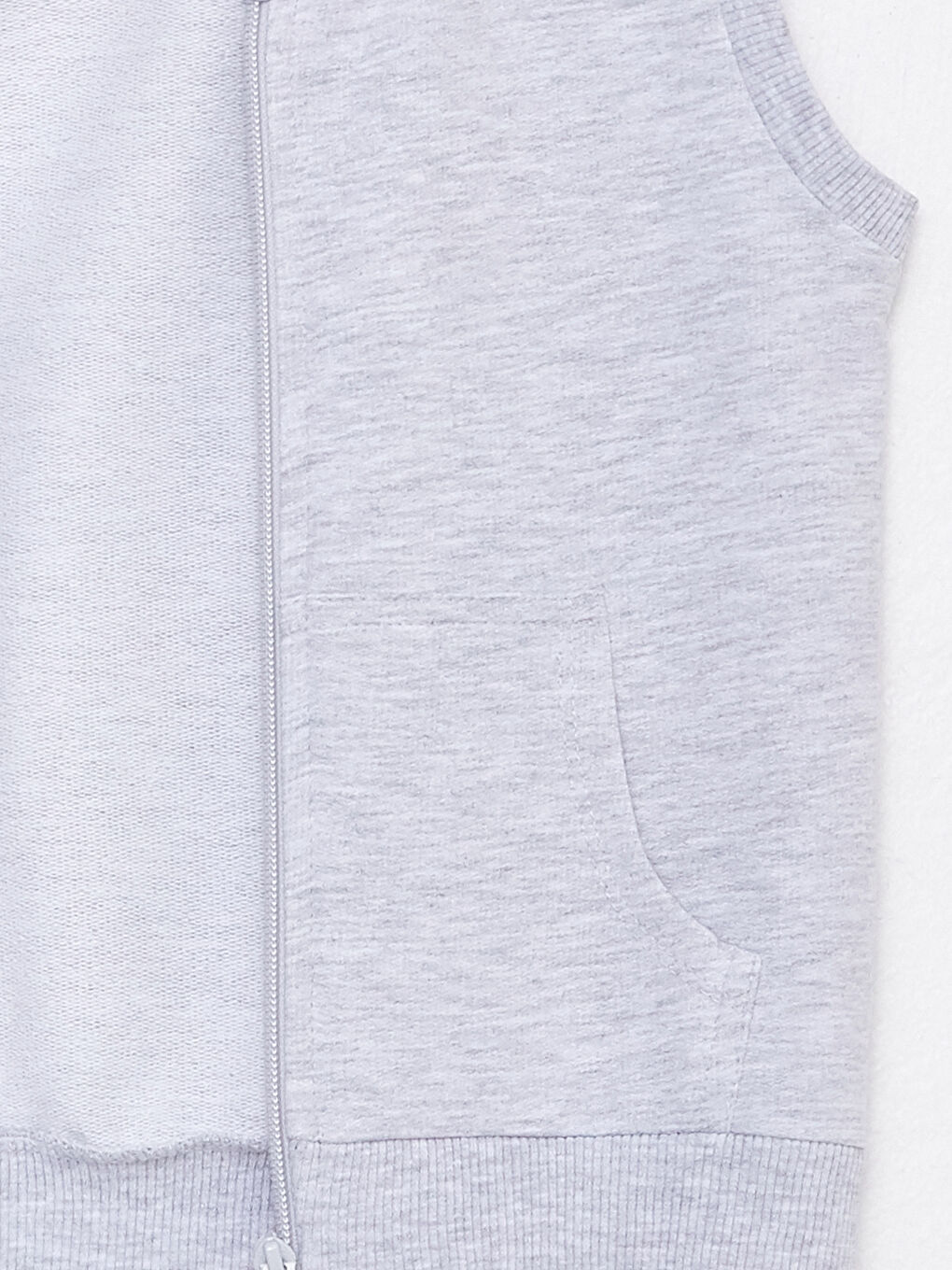 Crew Neck Zippered Baby Boys' Vest-2