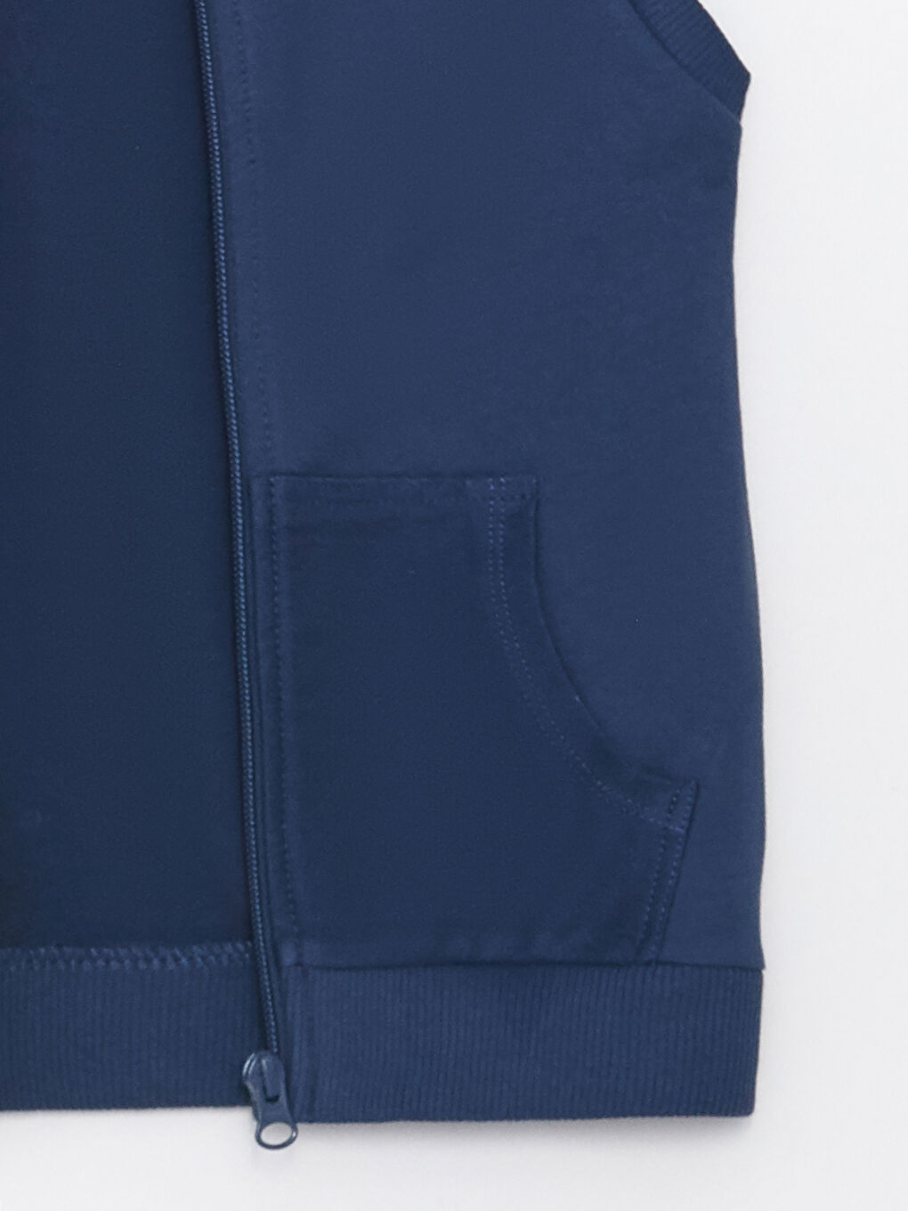 İndigo Bisiklet Yaka Fermuarlı Erkek Bebek Yelek-2