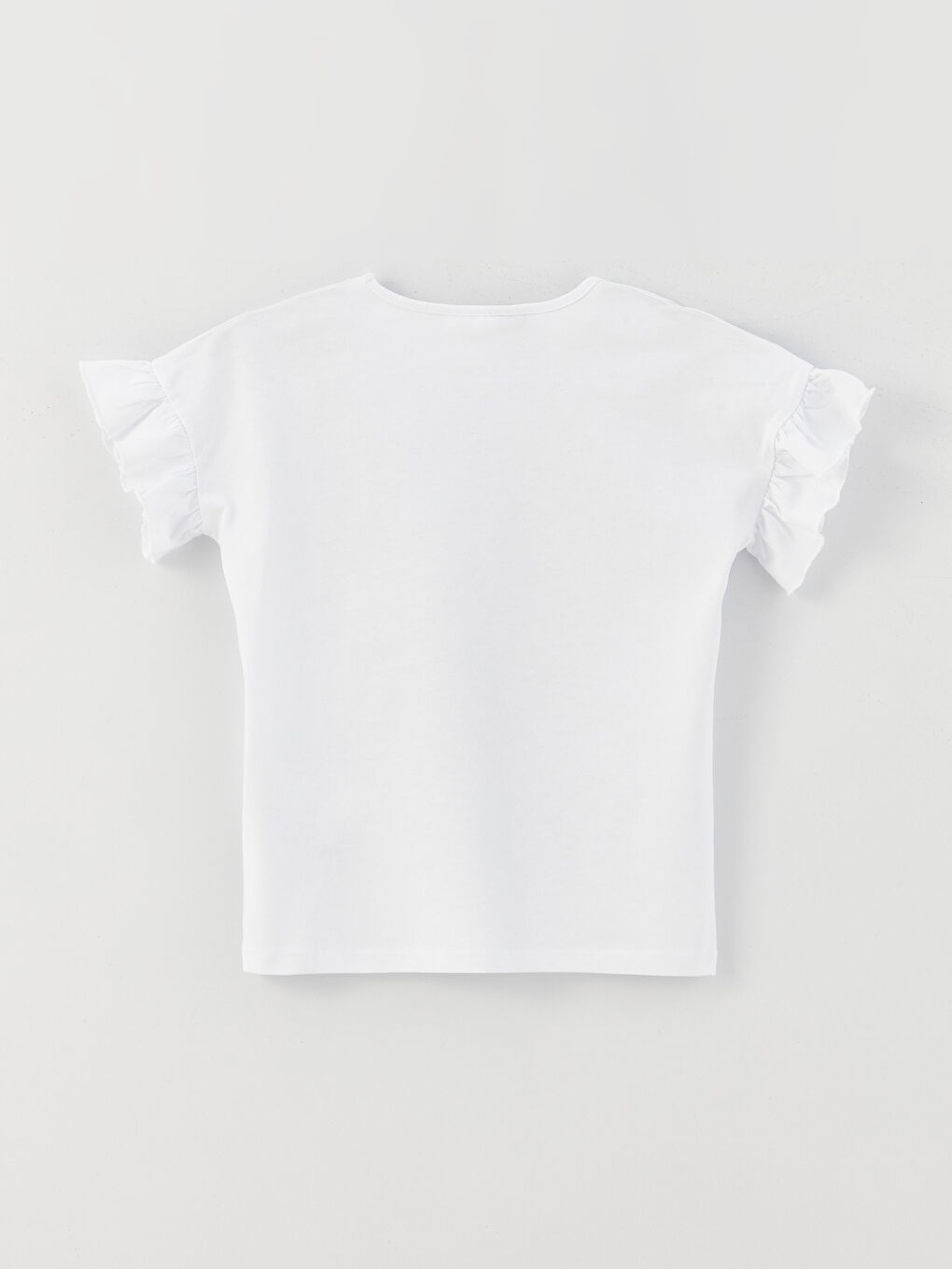 Beyaz Bisiklet Yaka LOL Surprise OMG Lisanslı Kısa Kollu Kız Çocuk Tişört-1