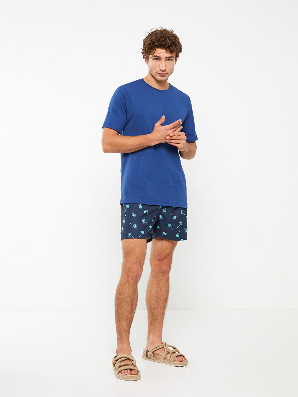 Short Pattern Men's Swimwear -S36564Z8-LSJ