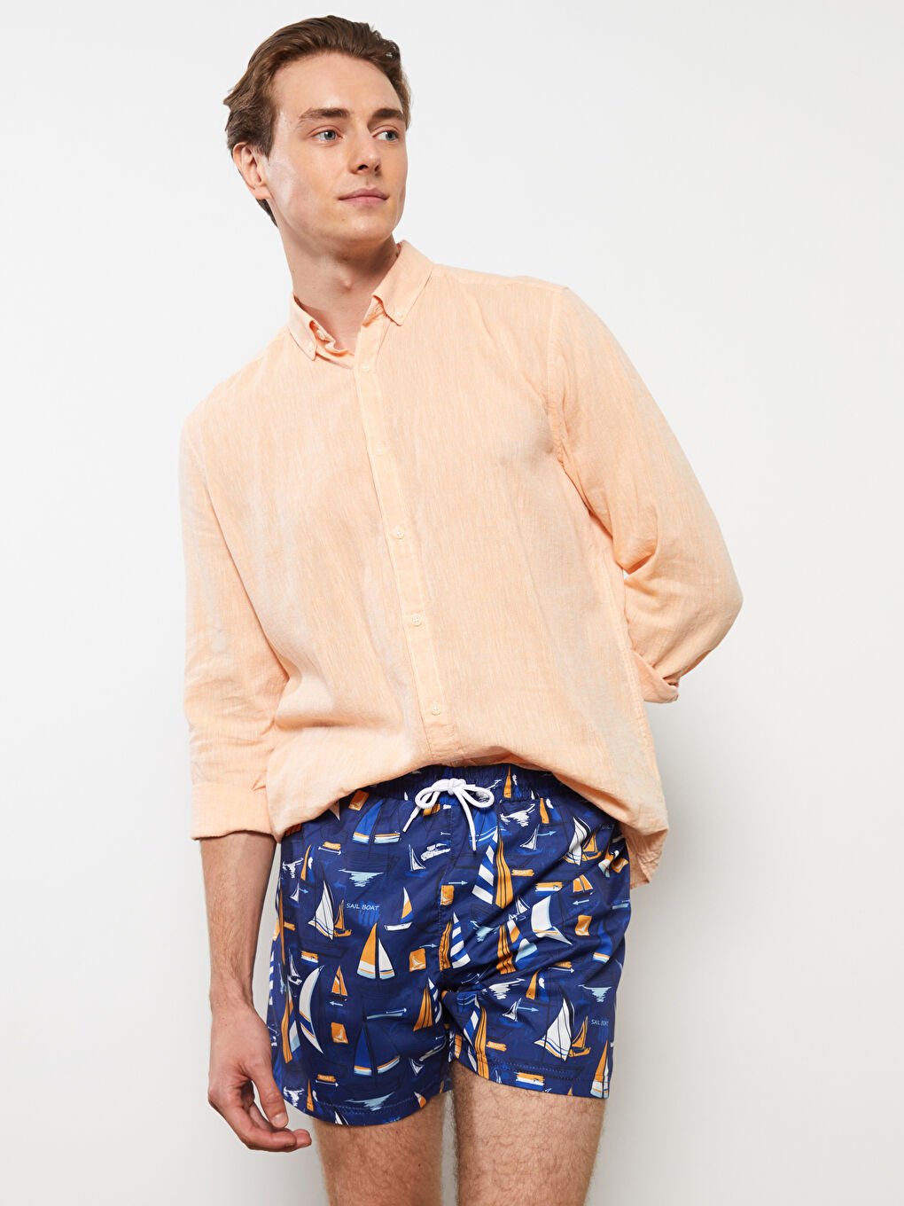 Short Pattern Men's Swimwear -S36565Z8-LSJ