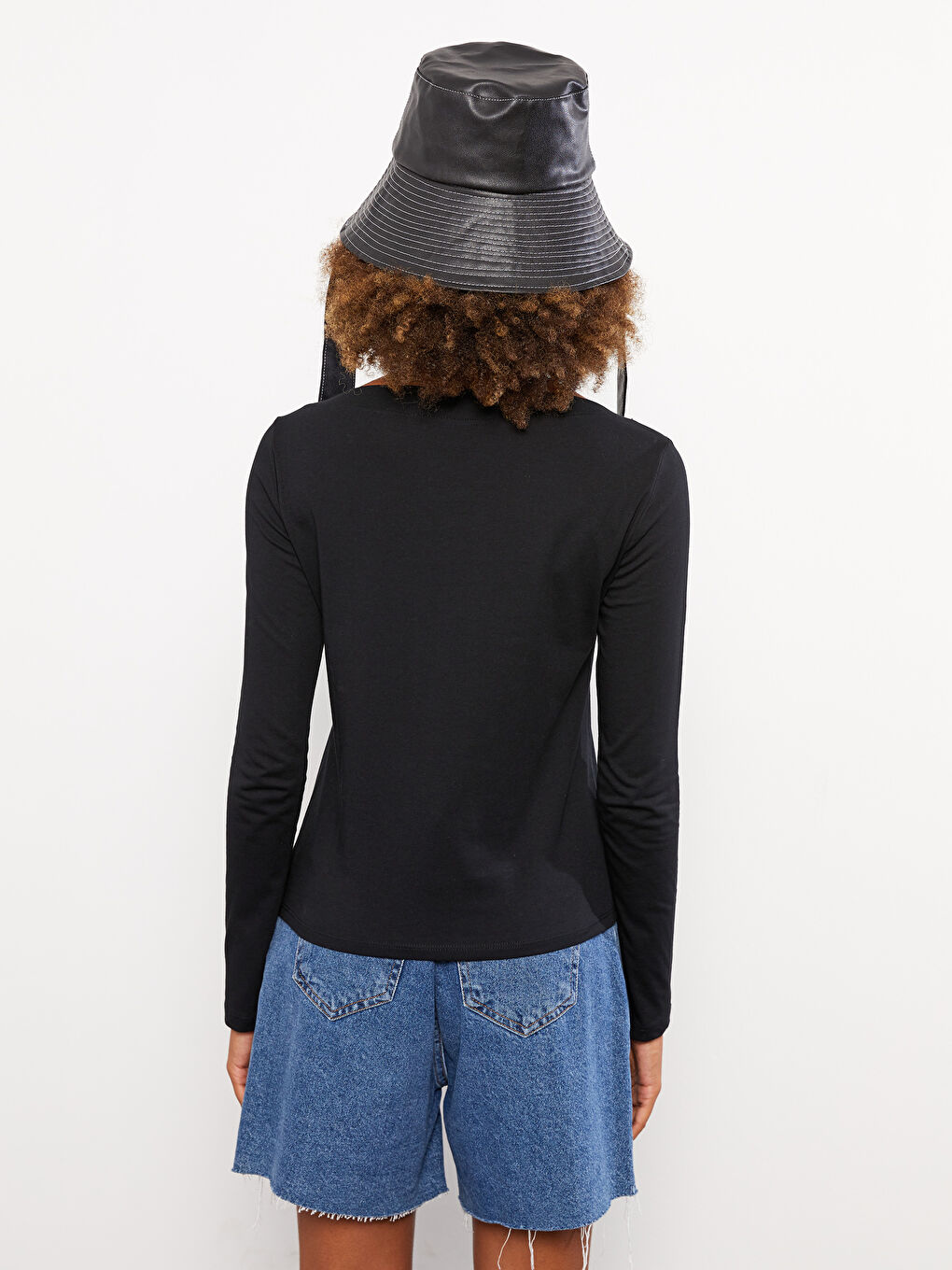 Chemise Unie à Manches Longues pour Femmes-1