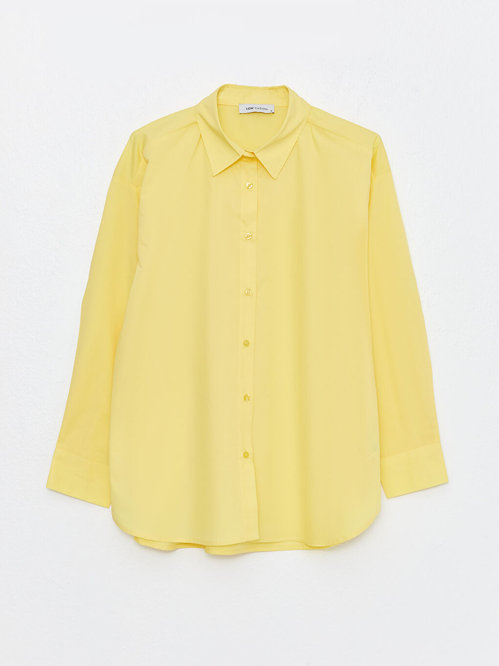 Cămașă Supradimensionată Dreaptă cu Mânecă Lungă pentru Femei-5