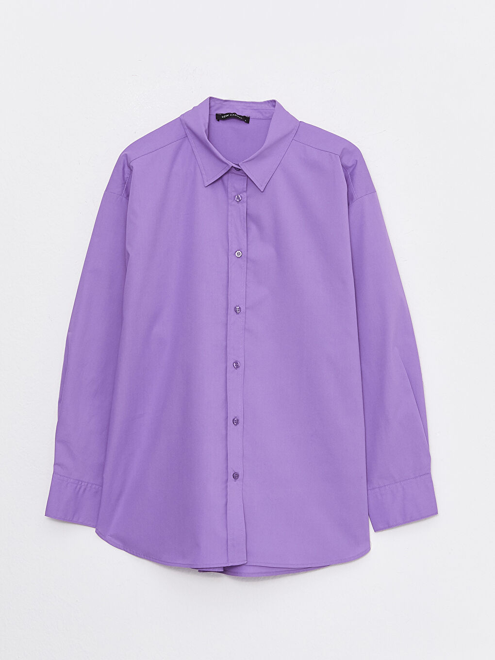 Chemise Longue Droite Surdimensionnée Pour Femmes-5