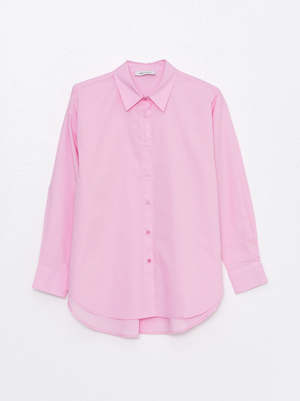 Cămașă Supradimensionată Dreaptă cu Mânecă Lungă pentru Femei-6