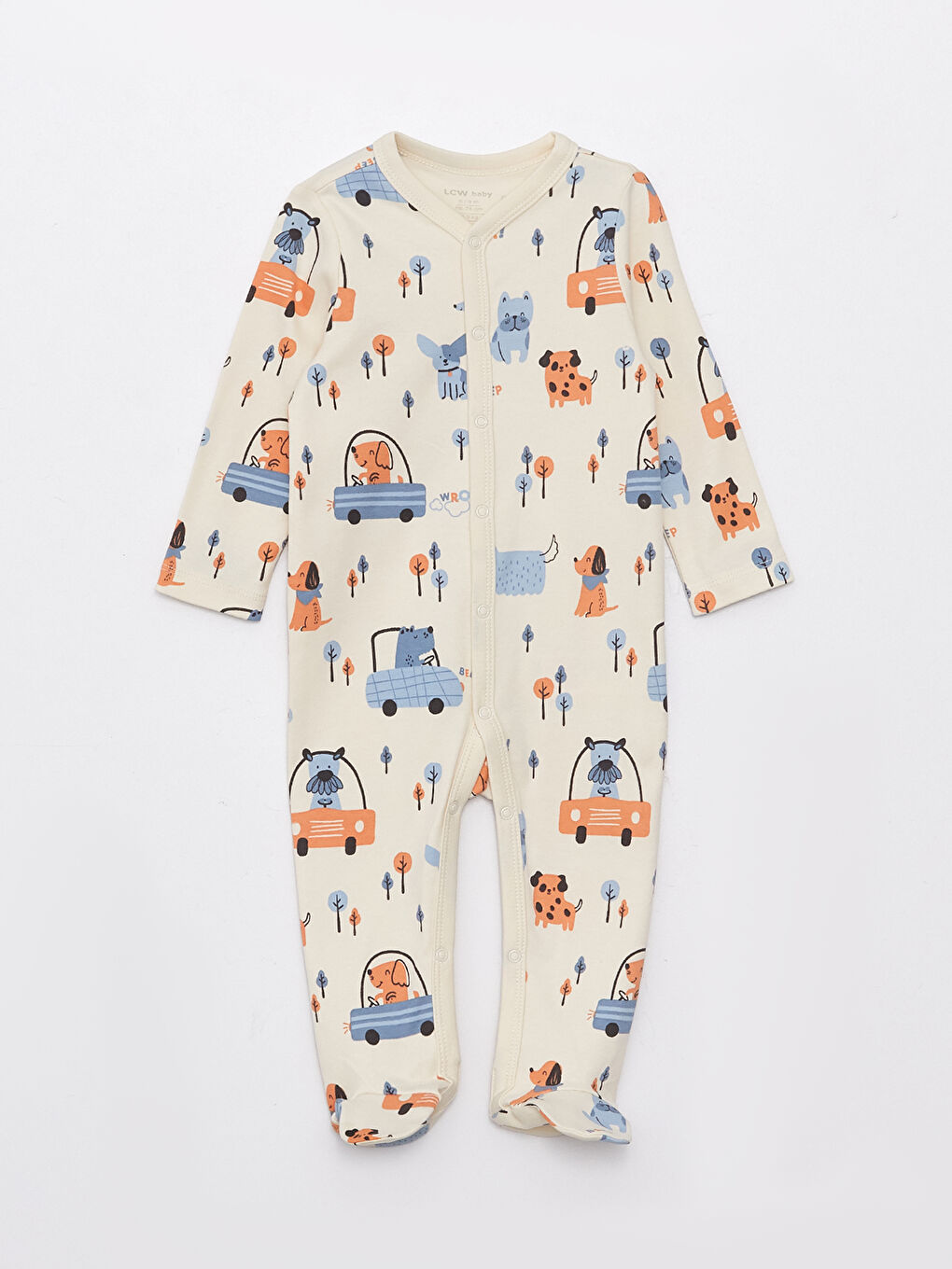 Long Sleeve Patterned Baby Boy Set of 3-2