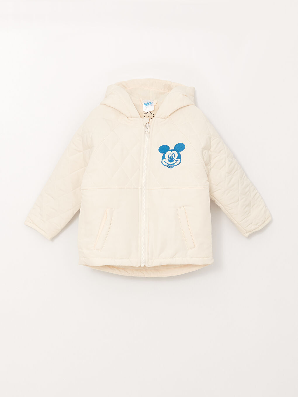 LCW baby Hooded Long Sleeve Mickey Mouse Embroidered Baby Boy Coat -S36622Z1-QVK