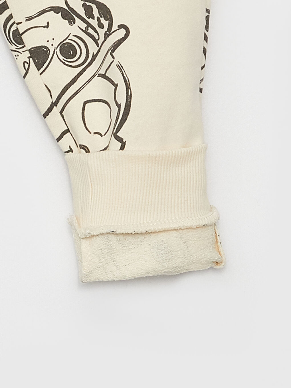 Ekru Beli Lastikli Paw Patrol Baskılı Erkek Bebek Jogger Eşofman Altı-2