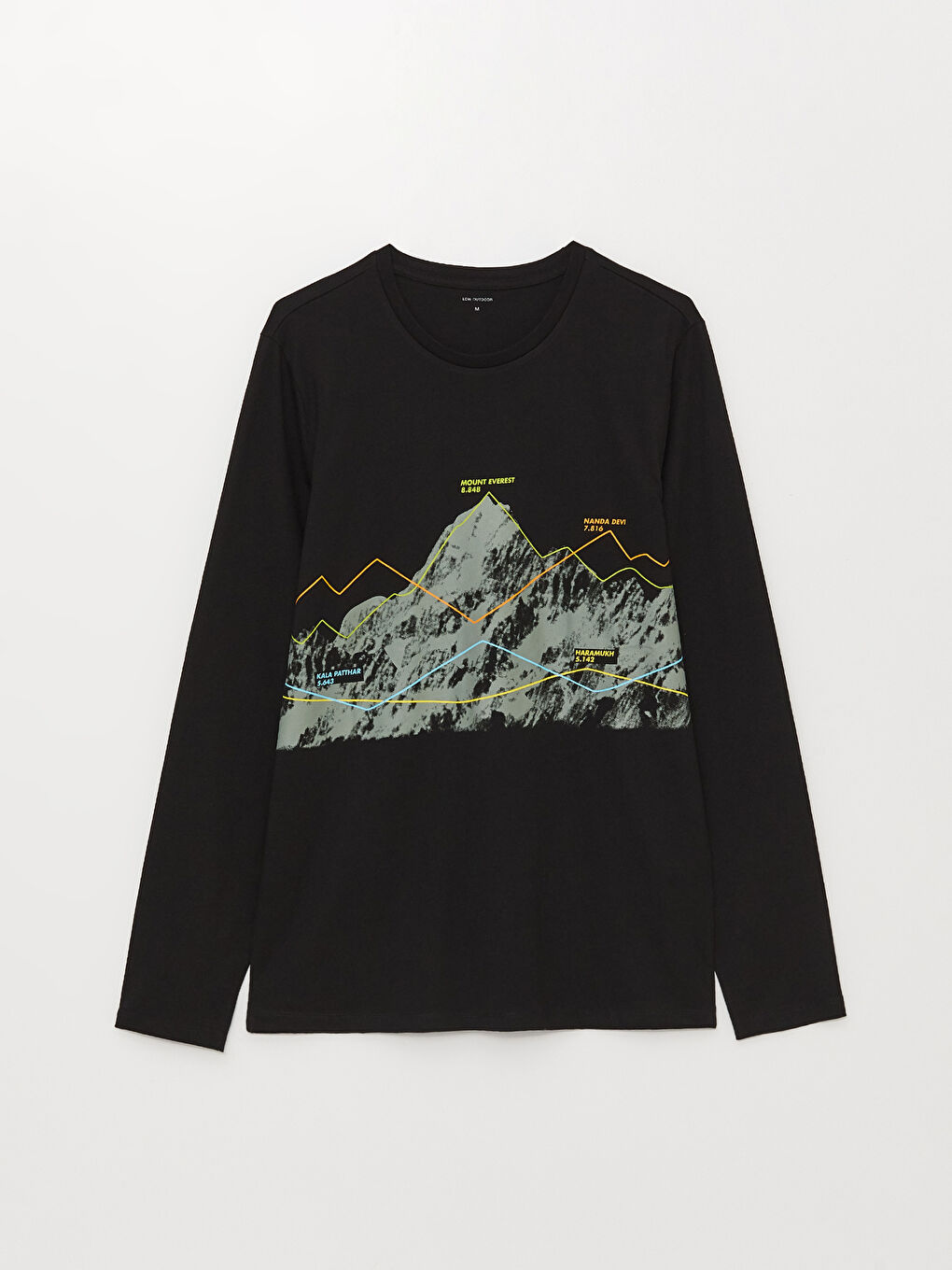 Crew Neck Long Sleeve Printed Men's T-Shirt -S36636Z8-CVL