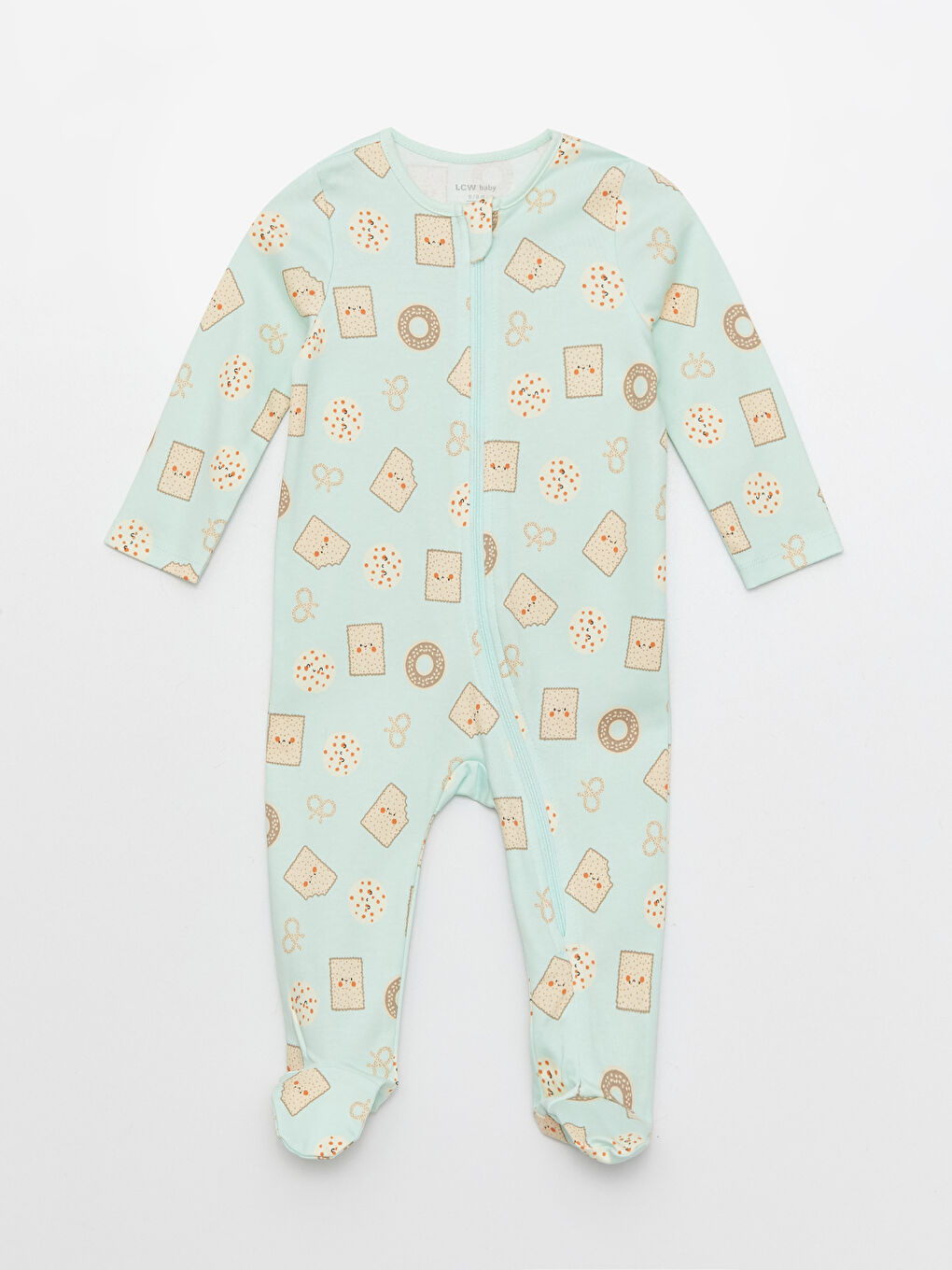 Crew Neck Long Sleeve Printed Baby Boy Rompers 2-Piece Set-2