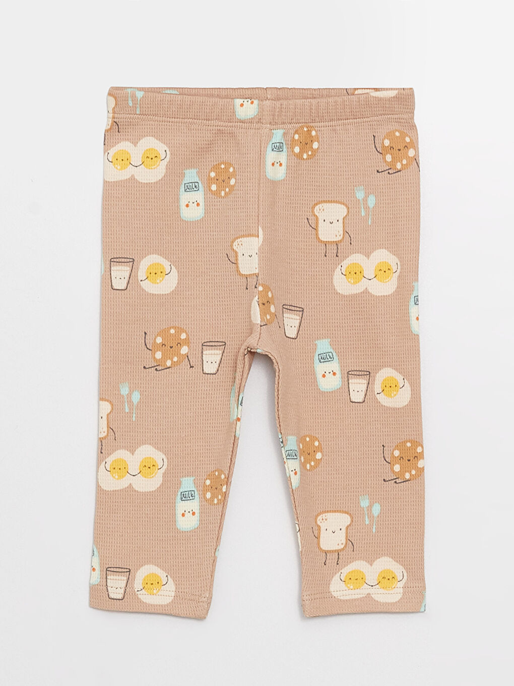 Polo Collar Patterned Long Sleeved Baby Boy with Snap Fastener Body and Trousers 2-Piece Set-2