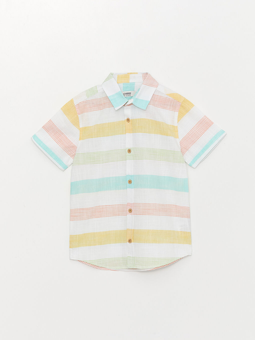 Striped Short Sleeve Boys' Shirt