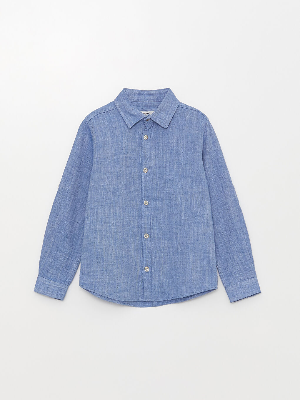 Базовая рубашка с длинным рукавом для мальчиков