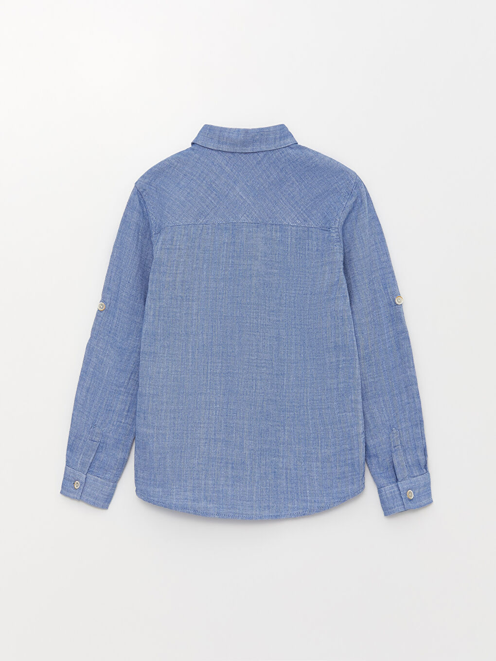 Базовая рубашка с длинным рукавом для мальчиков-1