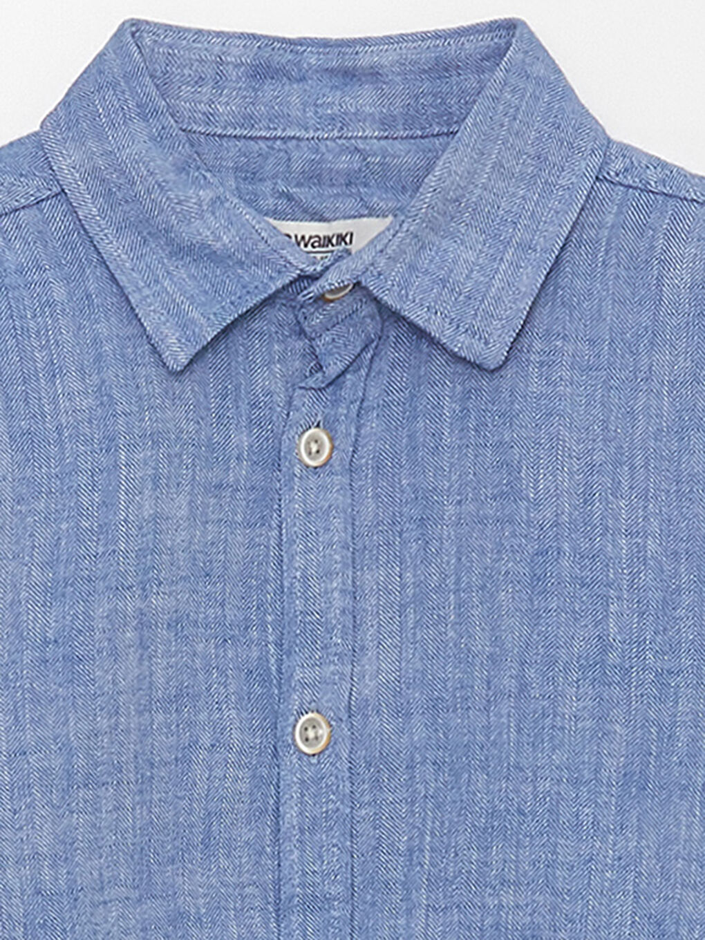 Базовая рубашка с длинным рукавом для мальчиков-3