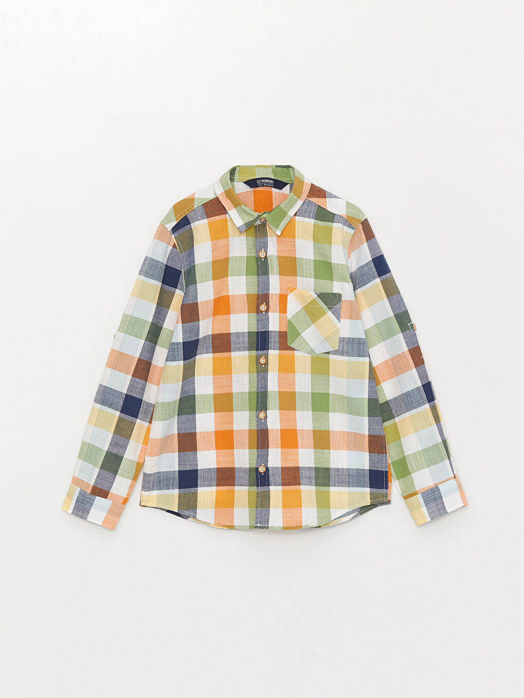 LC Waikiki Plaid Long Sleeve Boys' Shirt -S36688Z4-LME