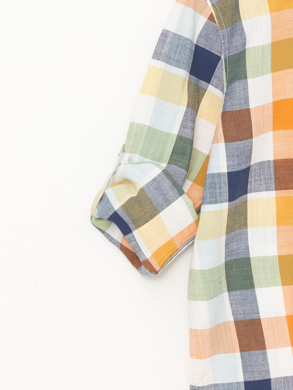 LC Waikiki Plaid Long Sleeve Boys' Shirt -S36688Z4-LME