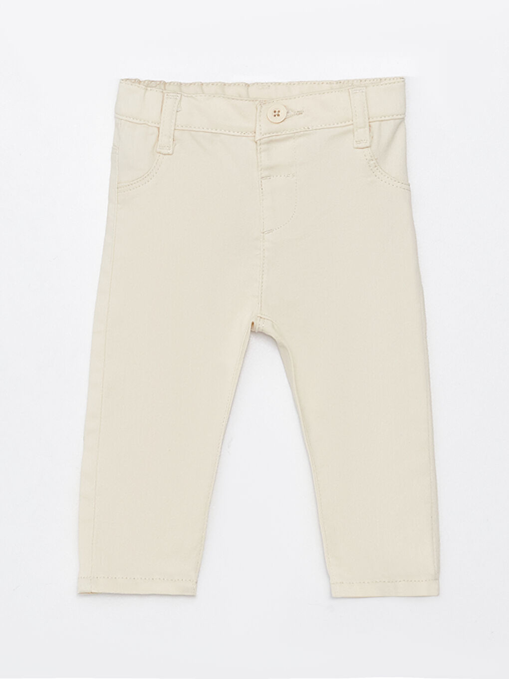 Mavi Hakim Yaka Uzun Kollu Çizgili Erkek Bebek Gömlek ve Pantolon 2'li Takım-2