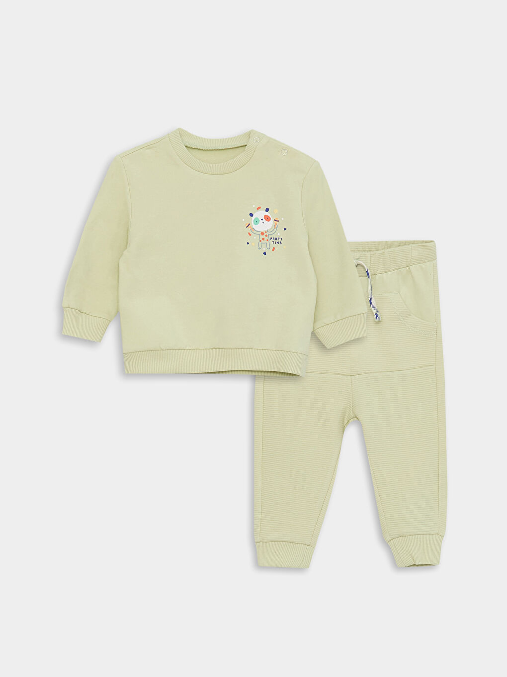 Ensemble Sweat-Shirt et Pantalon Imprimé Bébé Garçon à Manches Longues et Col Rond Lot de 2
