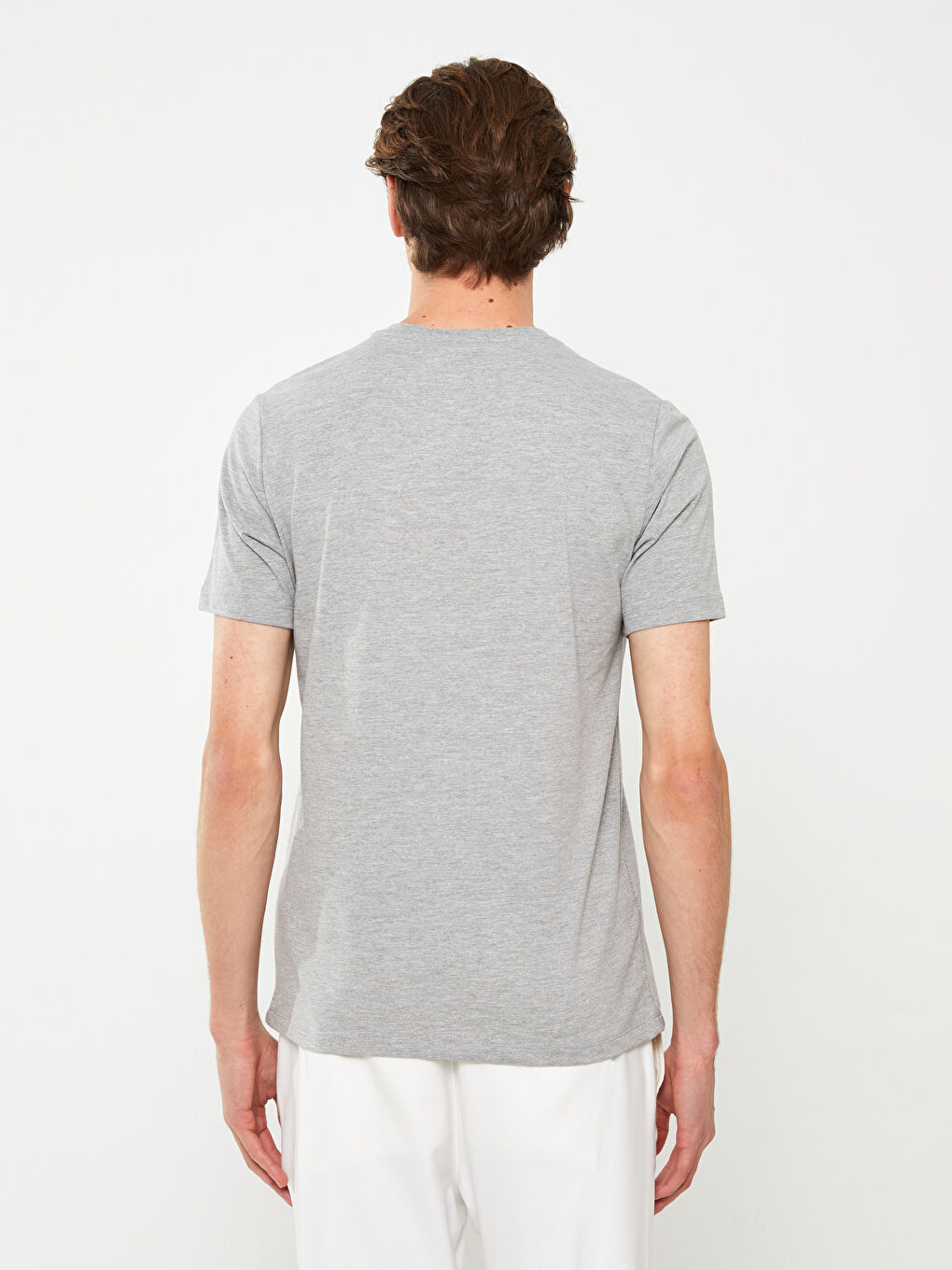 Crew Neck Short Sleeve Printed Combed Cotton Men's T-shirt-9