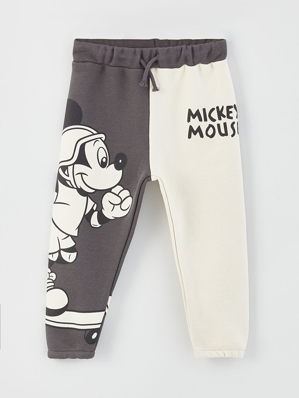 Mickey Mouse Printed Baby Boy Tracksuit Bottom With Elastic Waist -S36721Z1-H0H