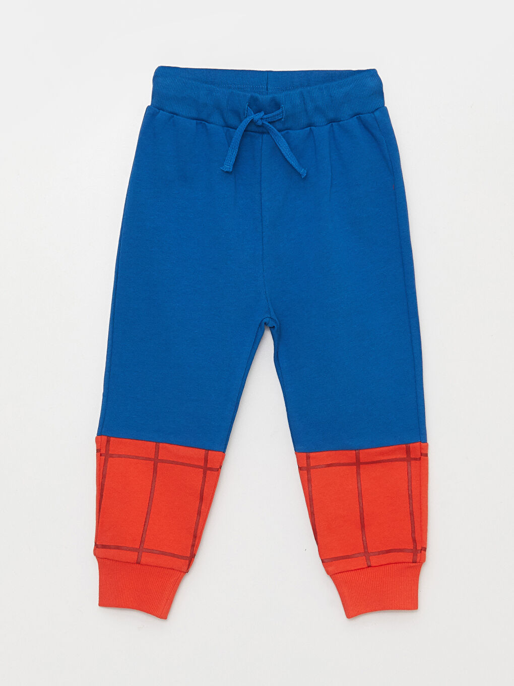 Mavi Bisiklet Yaka Uzun Kollu Spider-Man Baskılı Erkek Bebek Sweatshirt ve Eşofman Alt 2'li Takım-4
