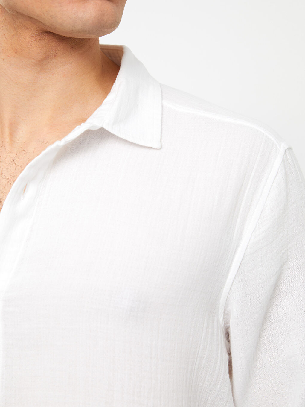 Рубашка Мужская С Длинным Рукавом Стандартного Кроя-3