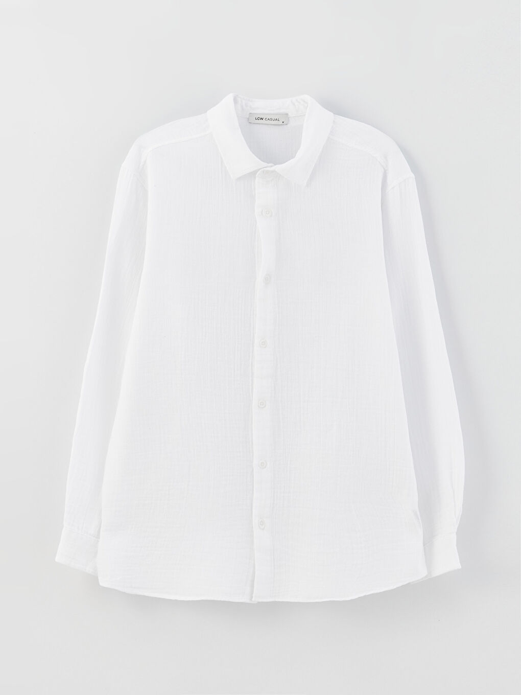 Рубашка Мужская С Длинным Рукавом Стандартного Кроя-5