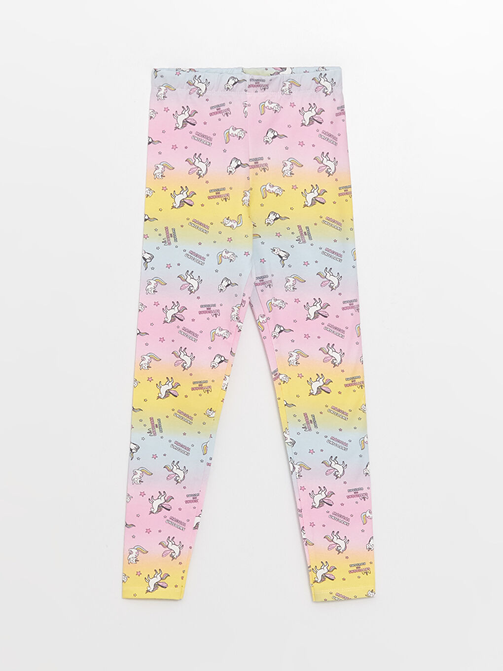 بنطلونات ليجنز طويلة مطبوعة للبنات مع خصر مطاطي-2