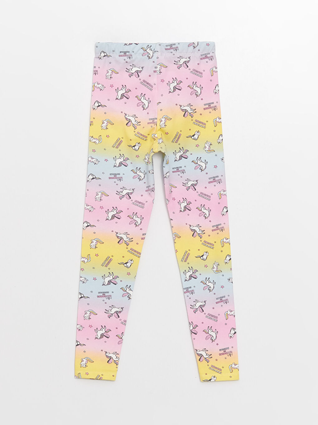 بنطلونات ليجنز طويلة مطبوعة للبنات مع خصر مطاطي-3