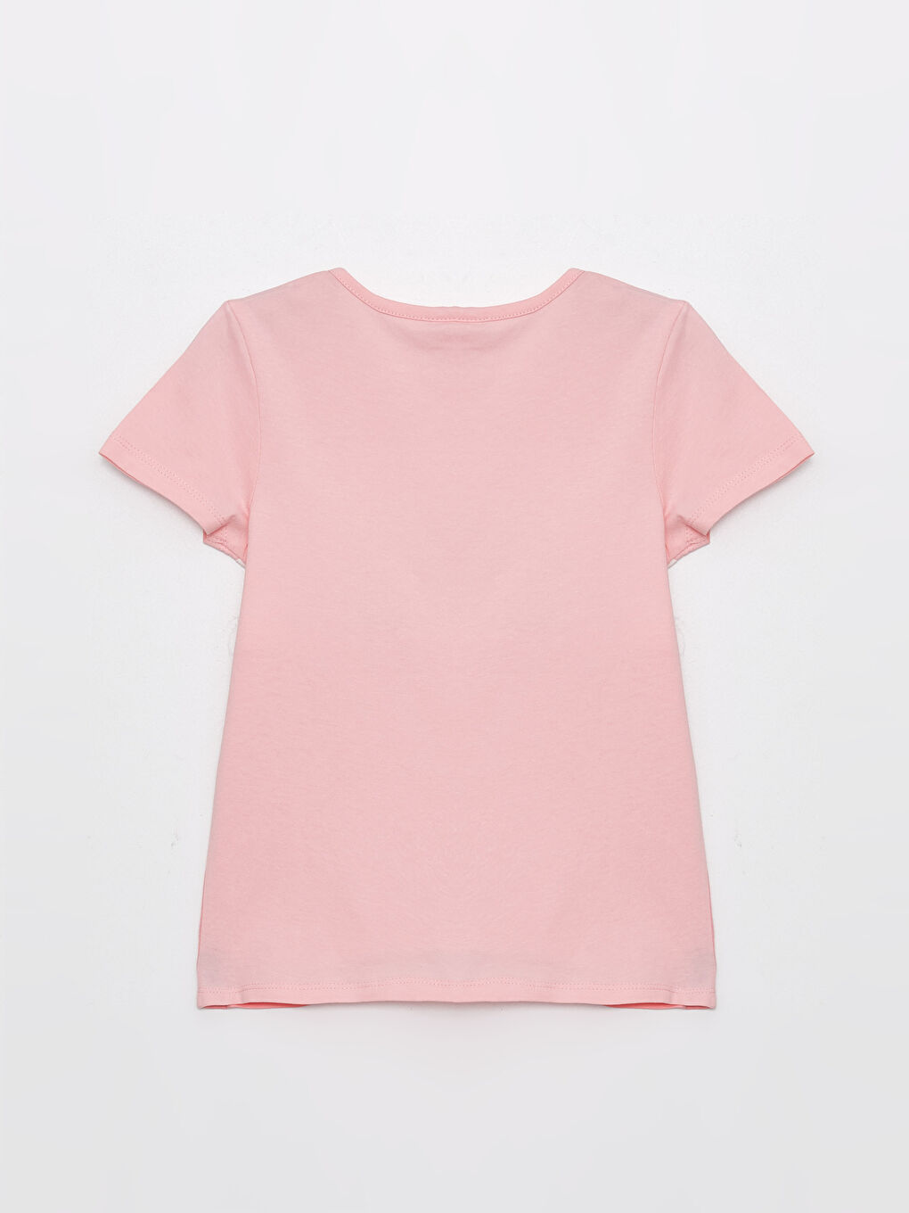 LCW Kids Crew Neck Printed Short Sleeve Girls' T-Shirt -S36786Z4-GAT