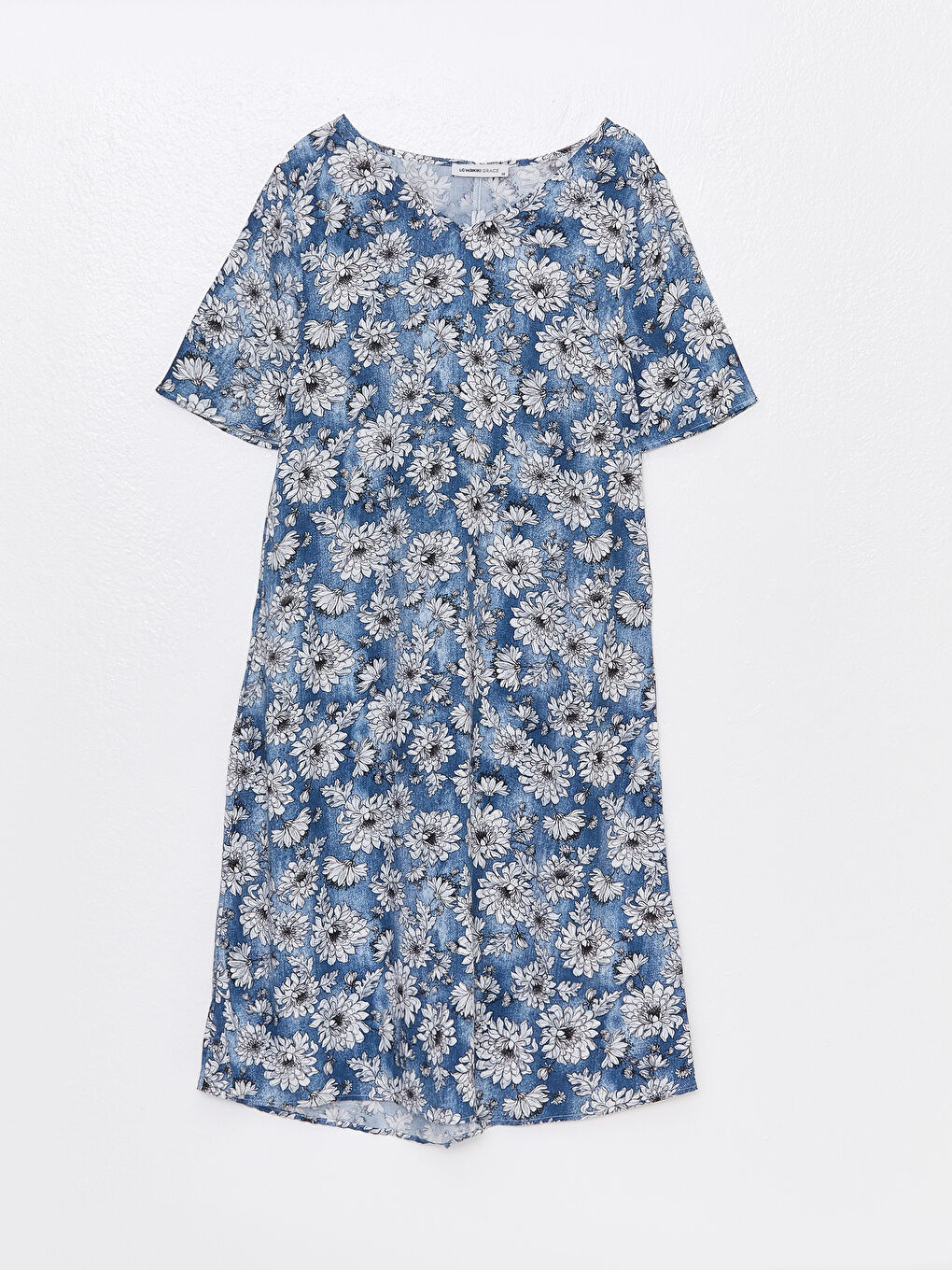 فستان نيلي امرأة -S36789Z8-LS3