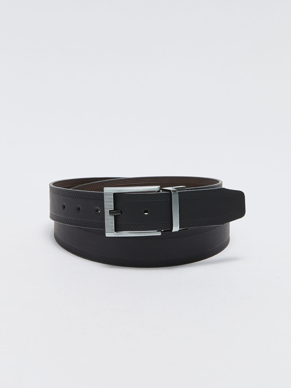Faux Leather Reversible Men's Belt -S36808Z8-HUC