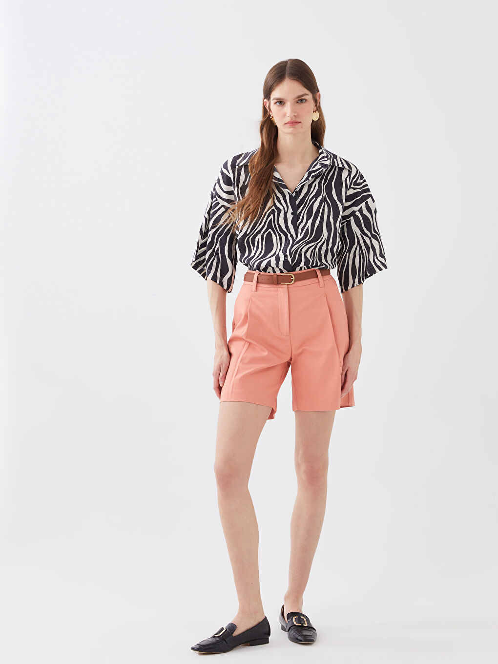 Women's High Waist Comfortable Fit Shorts -S36813Z8-GC5