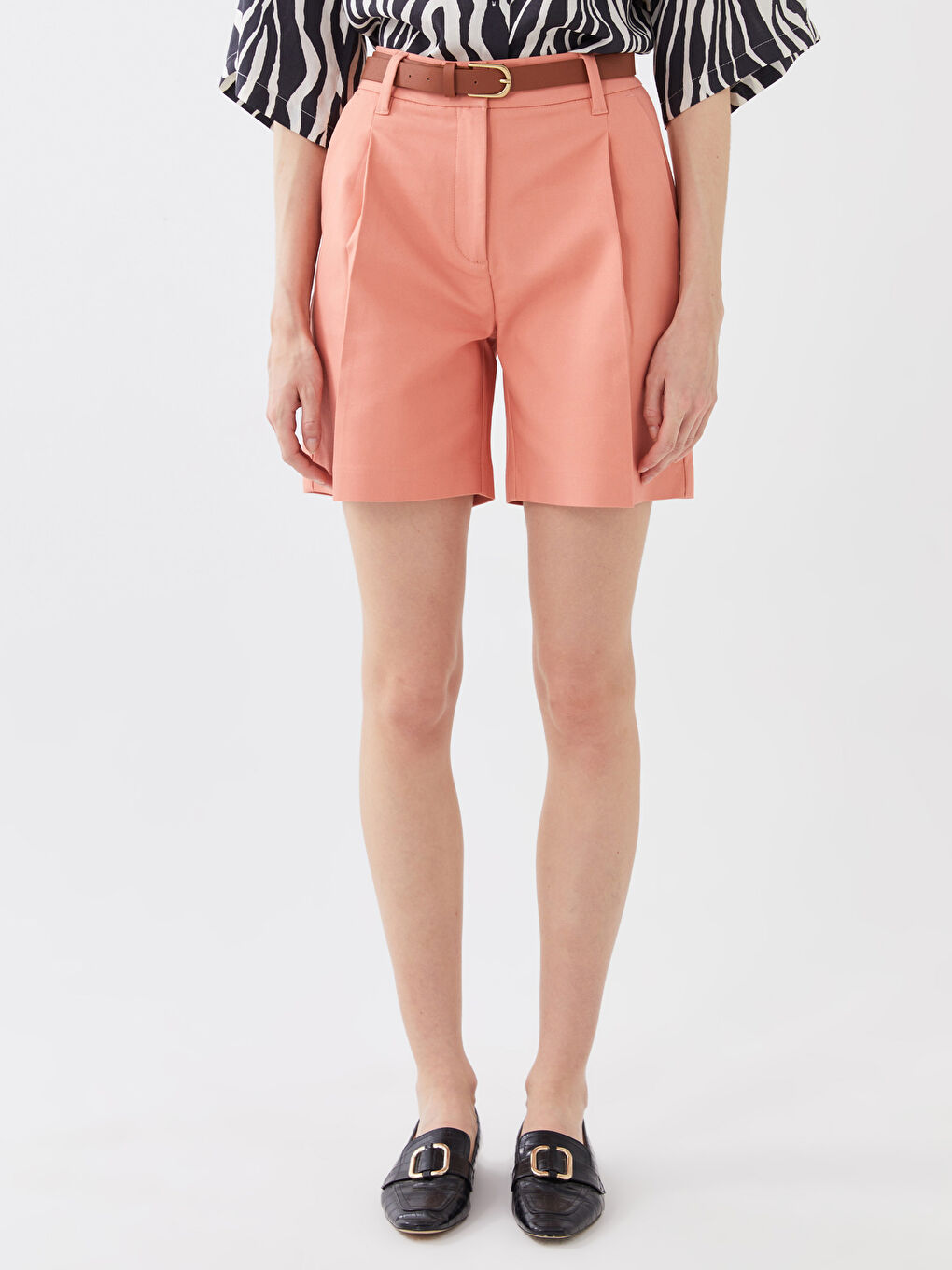Women's High Waist Comfortable Fit Shorts -S36813Z8-GC5