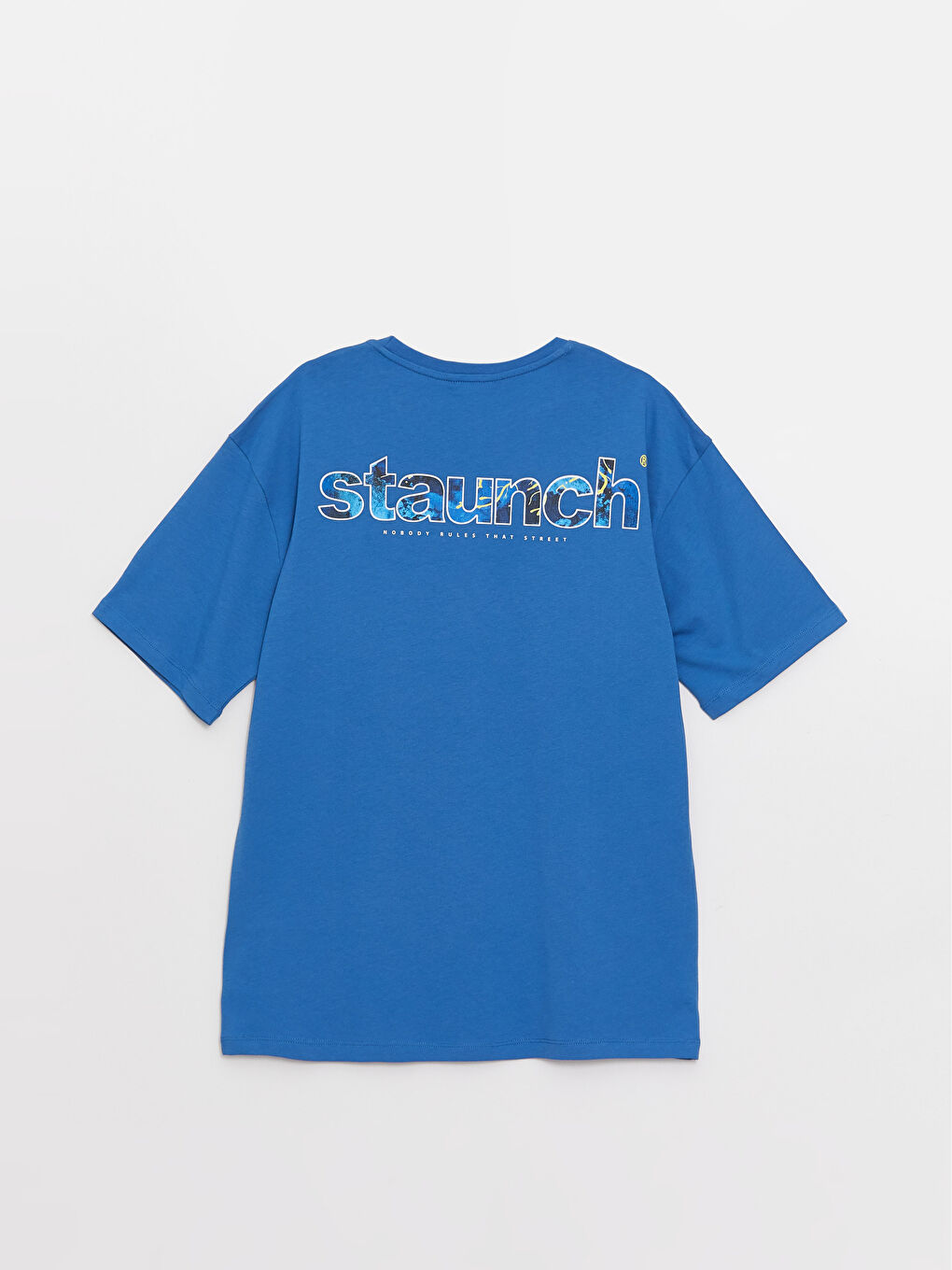XSIDE T-shirt pour hommes en coton peigné imprimé à manches courtes et col rond -S36820Z8-H3J