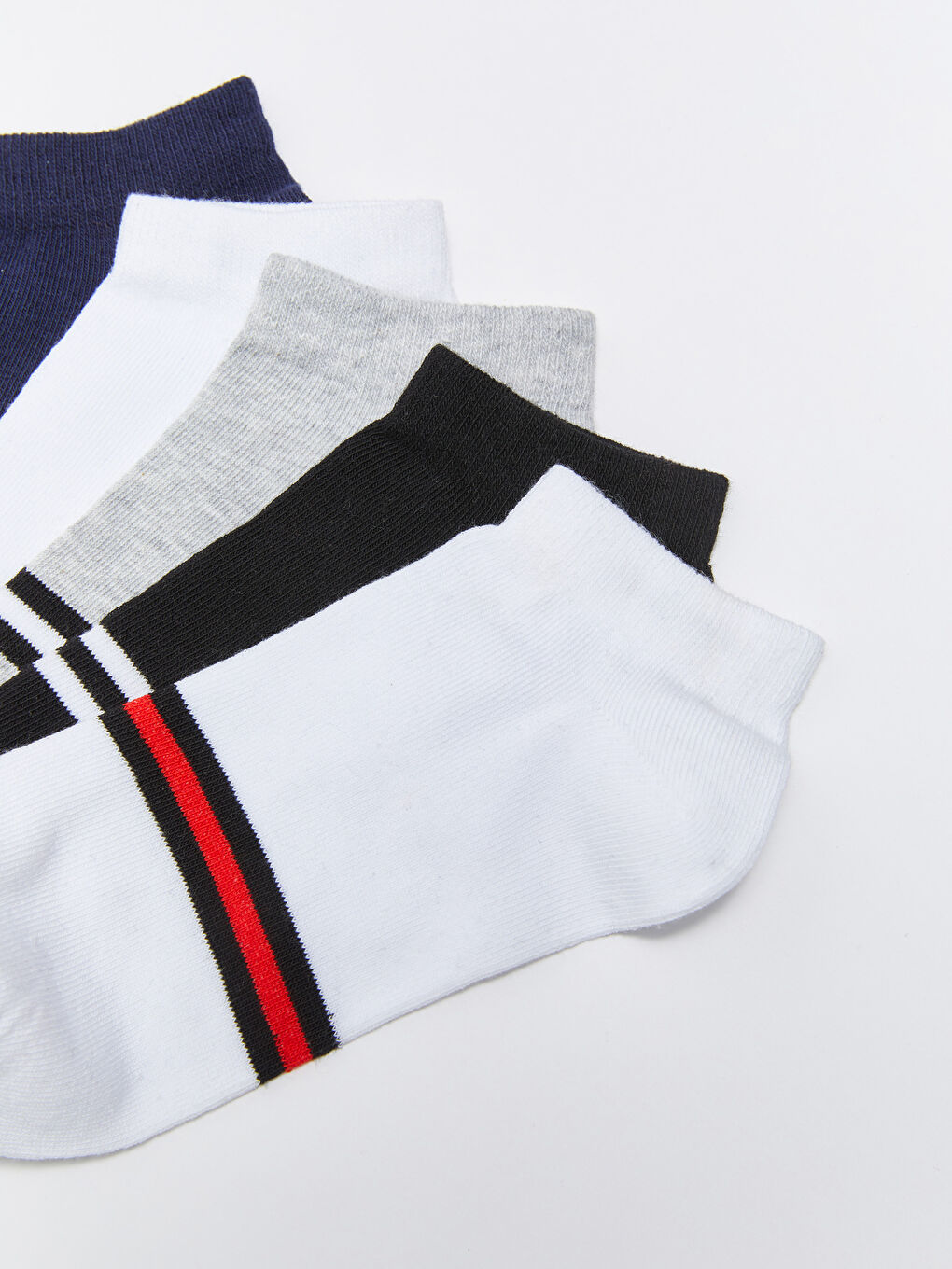 Karışık Çizgili Erkek Çocuk Patik Çorap 5'li-2