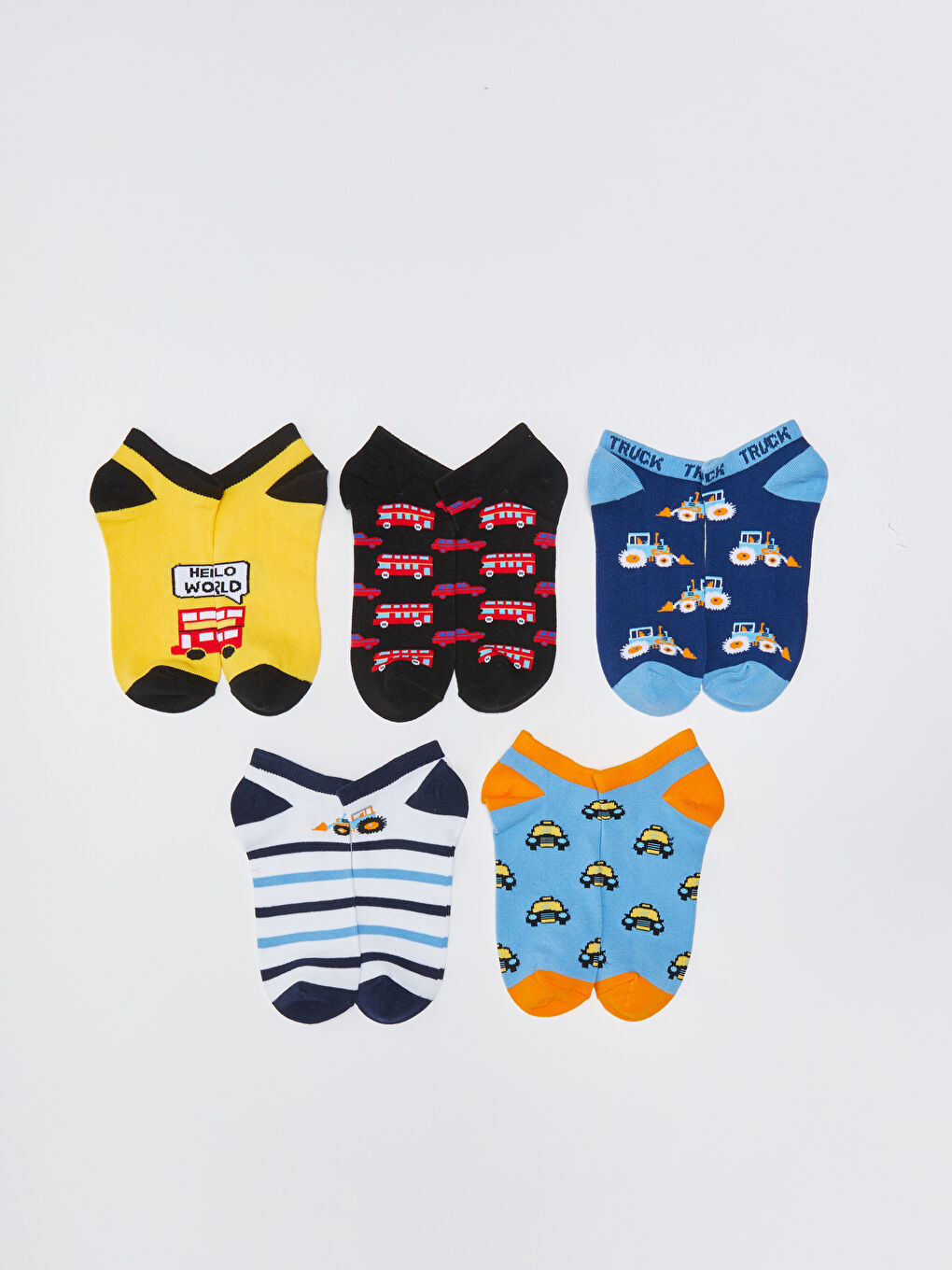 جوارب رياضية للأولاد منقوشة - عبوة ٥ قطع-3